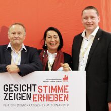 Gerald Voigt, Marion Hartmann und Norman Friske